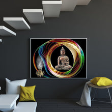 Load image into Gallery viewer, Buddha 40*30CM(canvas) full round drill diamond painting