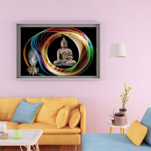 Load image into Gallery viewer, Buddha 40*30CM(canvas) full round drill diamond painting