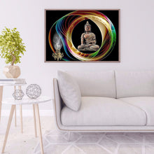 Load image into Gallery viewer, Buddha 40*30CM(canvas) full round drill diamond painting