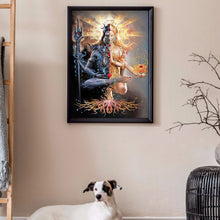 Load image into Gallery viewer, Indian Shiva 30*40cm(canvas) full round drill diamond painting