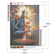 Load image into Gallery viewer, Indian Shiva 30*40cm(canvas) full round drill diamond painting