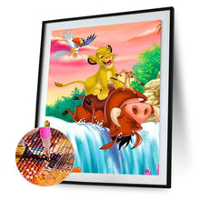 Load image into Gallery viewer, Lion King 30*40CM(canvas) full round drill diamond painting