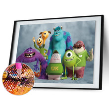 Load image into Gallery viewer, Monster Group 40*30cm(canvas) full round drill diamond painting