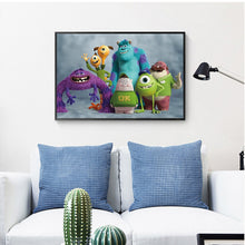 Load image into Gallery viewer, Monster Group 40*30cm(canvas) full round drill diamond painting