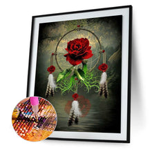 Load image into Gallery viewer, Rose Dreamcatcher of 30*40cm(canvas) full round drill diamond painting