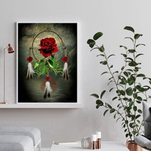 Load image into Gallery viewer, Rose Dreamcatcher of 30*40cm(canvas) full round drill diamond painting