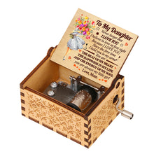 Load image into Gallery viewer, A Letter to My Daughter Hand-cranked Wooden Music Box Melody Musical Gifts