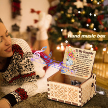 Load image into Gallery viewer, A Letter to My Daughter Hand-cranked Wooden Music Box Melody Musical Gifts