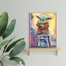 Load image into Gallery viewer, 5D DIY Full Drill Yoda Cartoon Diamond Painting Rhinestone Kit Home Crafts