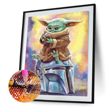 Load image into Gallery viewer, 5D DIY Full Drill Yoda Cartoon Diamond Painting Rhinestone Kit Home Crafts