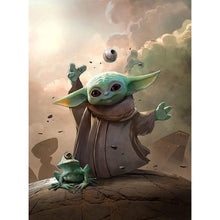 Load image into Gallery viewer, 5D DIY Full Drill Yoda Cartoon Diamond Painting Rhinestone Kit Home Crafts