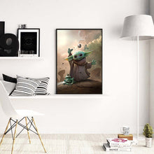 Load image into Gallery viewer, 5D DIY Full Drill Yoda Cartoon Diamond Painting Rhinestone Kit Home Crafts