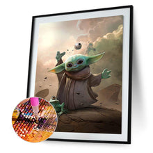 Load image into Gallery viewer, 5D DIY Full Drill Yoda Cartoon Diamond Painting Rhinestone Kit Home Crafts
