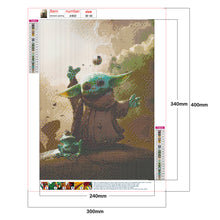 Load image into Gallery viewer, 5D DIY Full Drill Yoda Cartoon Diamond Painting Rhinestone Kit Home Crafts