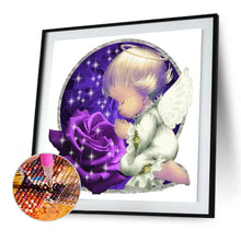 Load image into Gallery viewer, Rose Angel Full Drill Resin Diamond Painting Kit for DIY Mosaic Drawing