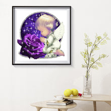 Load image into Gallery viewer, Rose Angel Full Drill Resin Diamond Painting Kit for DIY Mosaic Drawing