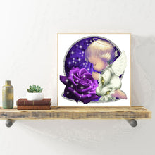 Load image into Gallery viewer, Rose Angel Full Drill Resin Diamond Painting Kit for DIY Mosaic Drawing