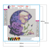 Load image into Gallery viewer, Rose Angel Full Drill Resin Diamond Painting Kit for DIY Mosaic Drawing
