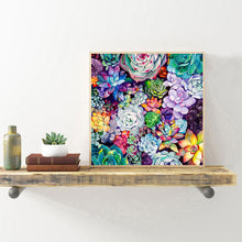 Load image into Gallery viewer, Succulent Plant 30*30cm (canvas) full round drill diamond painting