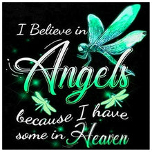 Load image into Gallery viewer, Letter Angel 30*30cm (canvas) full round drill diamond painting