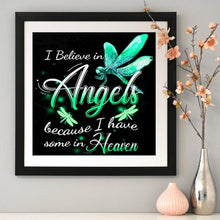 Load image into Gallery viewer, Letter Angel 30*30cm (canvas) full round drill diamond painting