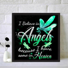 Load image into Gallery viewer, Letter Angel 30*30cm (canvas) full round drill diamond painting