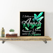 Load image into Gallery viewer, Letter Angel 30*30cm (canvas) full round drill diamond painting