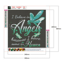 Load image into Gallery viewer, Letter Angel 30*30cm (canvas) full round drill diamond painting