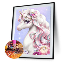 Load image into Gallery viewer, Horn Horse Girl 30*40cm (canvas) full round drill diamond painting