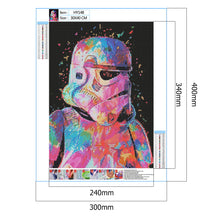 Load image into Gallery viewer, Movie Star Wars 30*40cm (canvas) full round drill diamond painting
