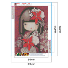Load image into Gallery viewer, Japanese Doll 30*40cm (canvas) full round drill diamond painting