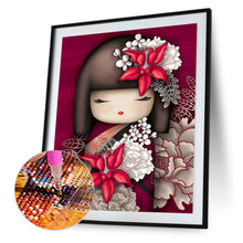Load image into Gallery viewer, Japanese Doll 30*40cm (canvas) full round drill diamond painting