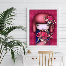 Load image into Gallery viewer, Japanese Doll 30*40cm (canvas) full round drill diamond painting