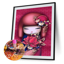 Load image into Gallery viewer, Japanese Doll 30*40cm (canvas) full round drill diamond painting