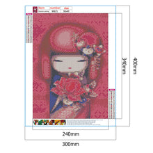 Load image into Gallery viewer, Japanese Doll 30*40cm (canvas) full round drill diamond painting