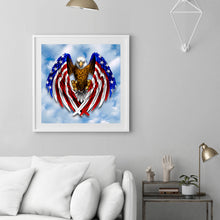 Load image into Gallery viewer, American Flag Eagle 30*30cm (canvas) full round drill diamond painting