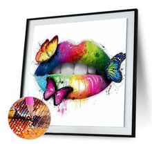 Load image into Gallery viewer, Graffiti Lip 30*30cm (canvas) full round drill diamond painting