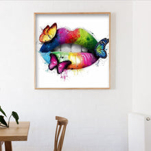 Load image into Gallery viewer, Graffiti Lip 30*30cm (canvas) full round drill diamond painting