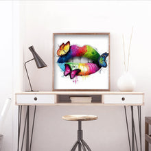 Load image into Gallery viewer, Graffiti Lip 30*30cm (canvas) full round drill diamond painting