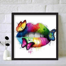 Load image into Gallery viewer, Graffiti Lip 30*30cm (canvas) full round drill diamond painting
