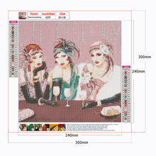 Load image into Gallery viewer, Noble Lady 30*30CM(canvas) full round drill diamond painting