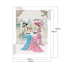 Load image into Gallery viewer, Diamond Painting - Partial Special Shaped - Noble woman (30*40cm)