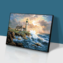 Load image into Gallery viewer, Diamond Painting - Full Round - Seaside lighthouse (60*50CM)