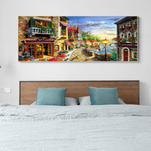 Load image into Gallery viewer, Diamond Painting - Full Round - Sunset street view (80*40CM)