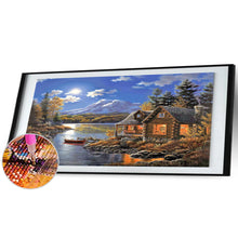 Load image into Gallery viewer, Diamond Painting - Full Round -Riverside Lodge (80*40cm)