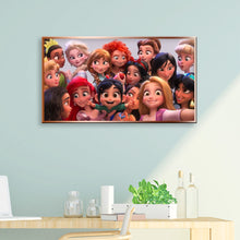 Load image into Gallery viewer, Diamond Painting - Full Round - 15 Disney princesses (100*50CM)