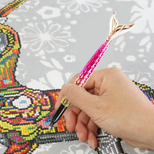 Load image into Gallery viewer, Point Drill Pen Diamond Painting DIY Fish Tail Rhinestone Craft Tool Gold
