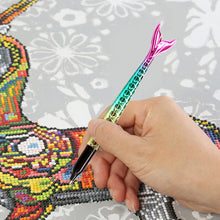 Load image into Gallery viewer, Point Drill Pen Diamond Painting DIY Fish Tail Rhinestone Craft Tool Red