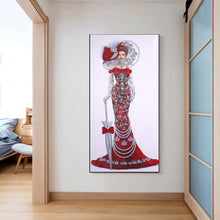 Load image into Gallery viewer, Diamond Painting - Special Shaped - Red Dress Angel (30*60cm)