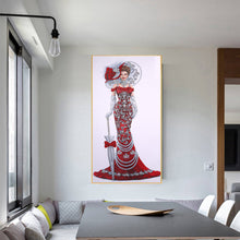 Load image into Gallery viewer, Diamond Painting - Special Shaped - Red Dress Angel (30*60cm)